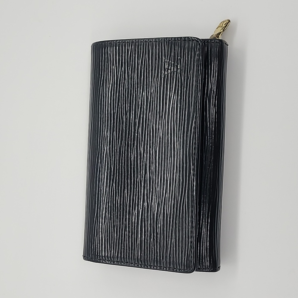 Authentic  LV Louis Vuitton Blk Epi Bifold Wallet